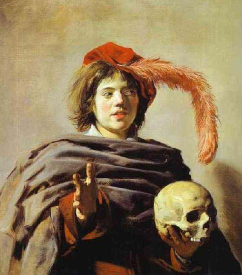 Frans Hals Youth with a Skull China oil painting art